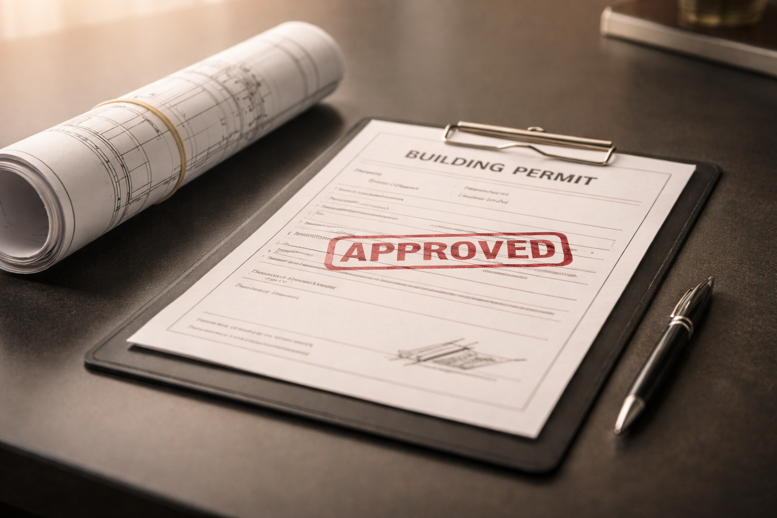 Building Permit phase — approved permit documents