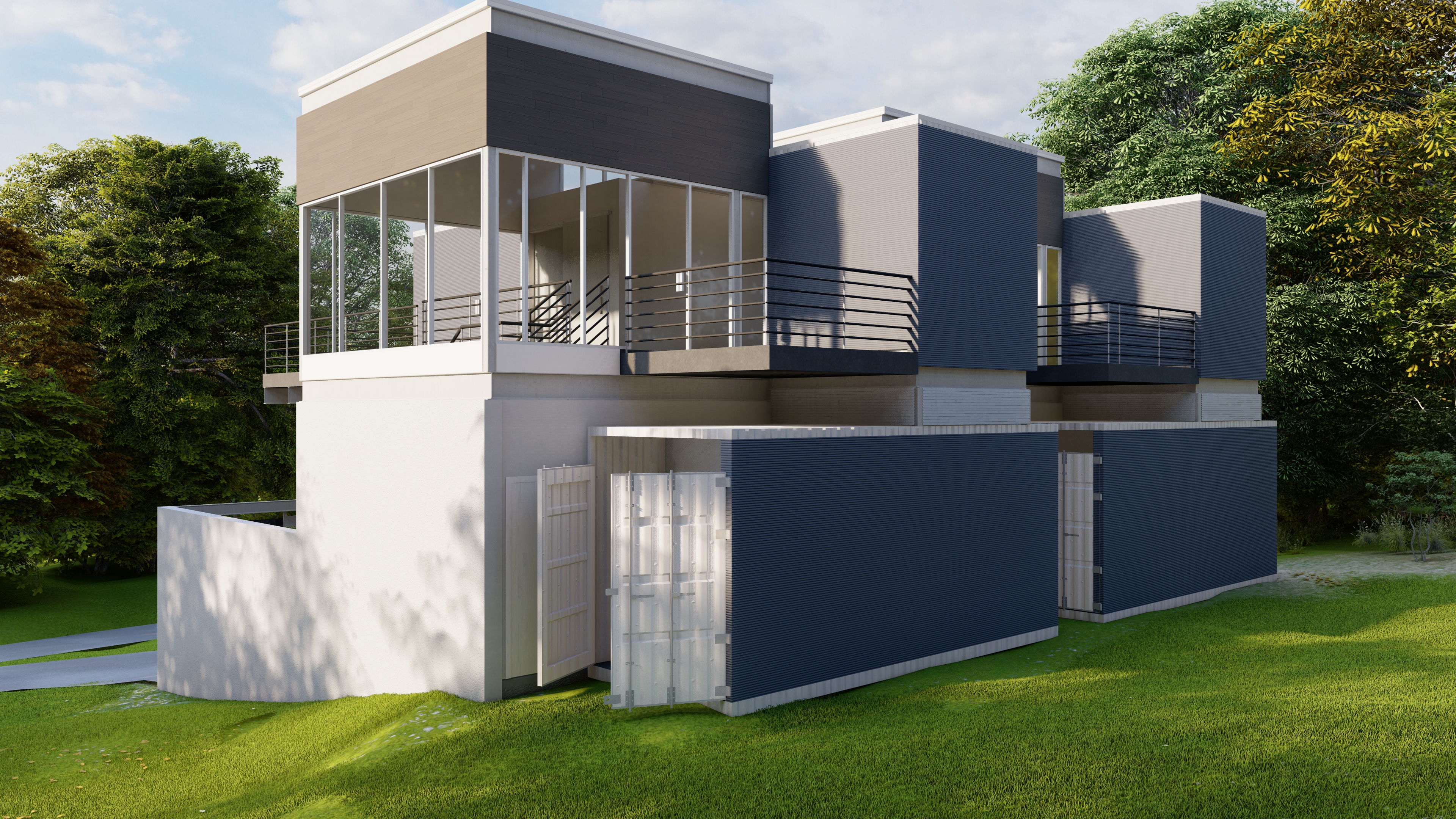 Container Home elevation view